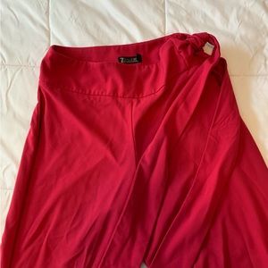 Hot Pink Wide Legged High Waist Pants